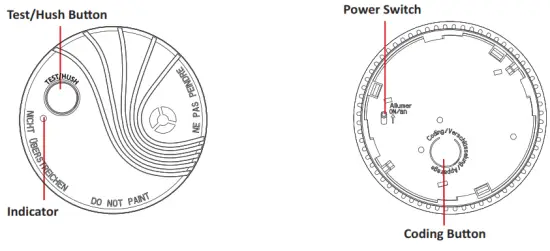 HIKVISION DS PDSMK S WB Wireless Photoelectric Smoke Detector