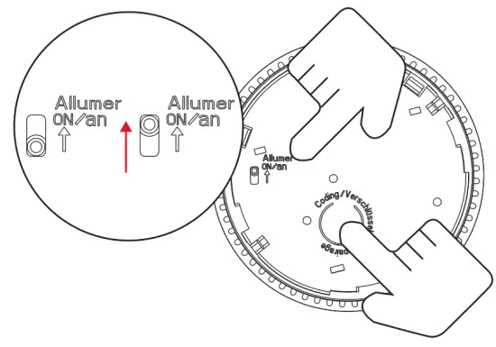 HIKVISION DS PDSMK S WB Wireless Photoelectric Smoke Detector - button