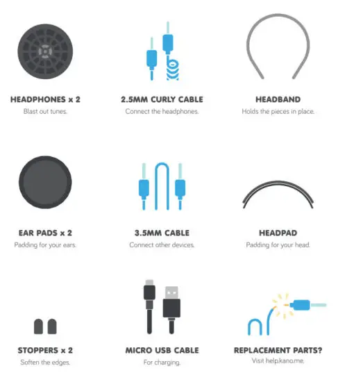 KANO 1014 Wireless Headphones - box