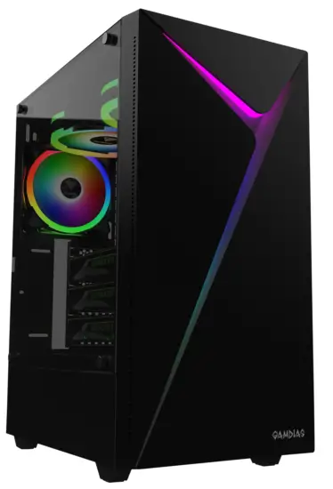 GAMDIAS E4 Mini Tower Gaming PC Cabinet