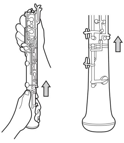 YAMAHA YOB 241 Series Student Oboe - lower joint
