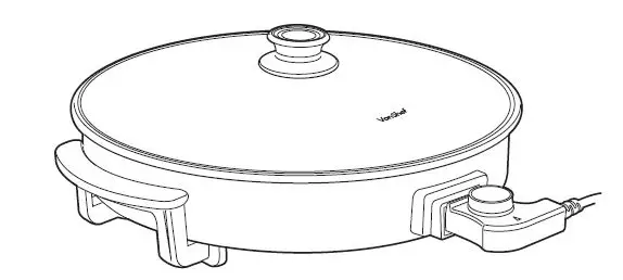 VonHaus 2007031 Large 42cm Round Multi Cooker-product01