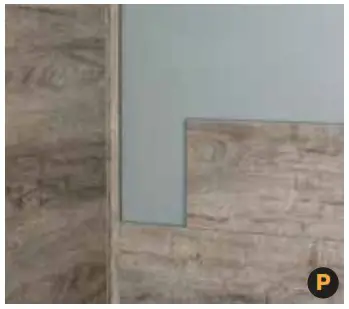 PALISADE 54080 Interlocking Vinyl Waterproof WallBacksplash Planks for Kitchen or Bathroom - Plank Installation 10