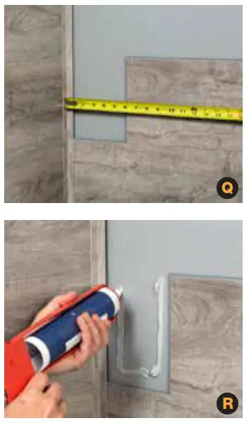 PALISADE 54080 Interlocking Vinyl Waterproof WallBacksplash Planks for Kitchen or Bathroom - Plank Installation 12