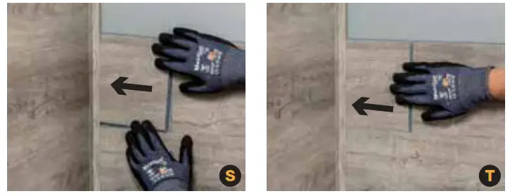 PALISADE 54080 Interlocking Vinyl Waterproof WallBacksplash Planks for Kitchen or Bathroom - Plank Installation 13