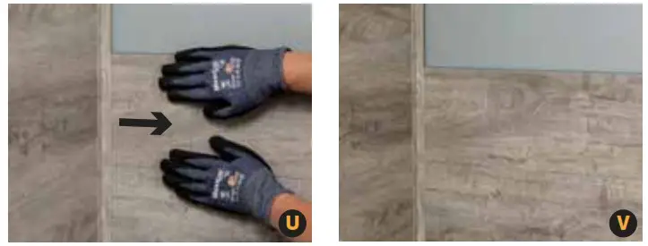 PALISADE 54080 Interlocking Vinyl Waterproof WallBacksplash Planks for Kitchen or Bathroom - Plank Installation 14