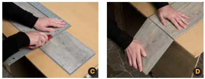 PALISADE 54080 Interlocking Vinyl Waterproof WallBacksplash Planks for Kitchen or Bathroom - Plank Installation 2