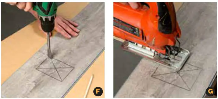 PALISADE 54080 Interlocking Vinyl Waterproof WallBacksplash Planks for Kitchen or Bathroom - Plank Installation 4