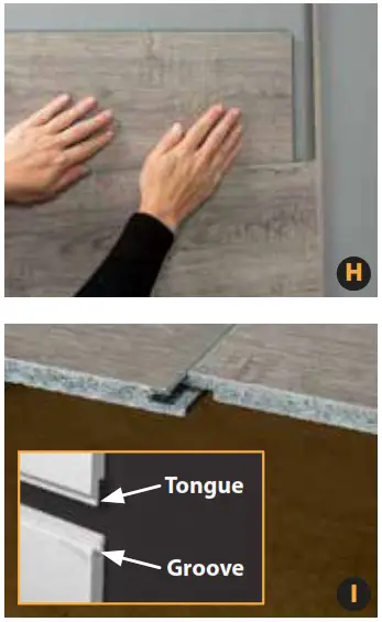 PALISADE 54080 Interlocking Vinyl Waterproof WallBacksplash Planks for Kitchen or Bathroom - Plank Installation 5