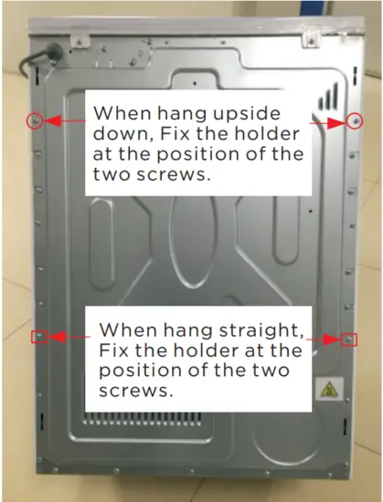 SOLT GGSVD7 Vented Dryer - Placement for the dryer holders