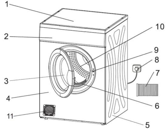 SOLT GGSVD7 Vented Dryer - Vented Dryer