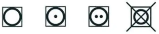 SOLT GGSVD7 Vented Dryer - symbols