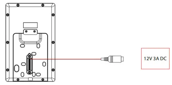 ZKTeco ProFace X Body Temperature and Facial Recognition - Power Connection