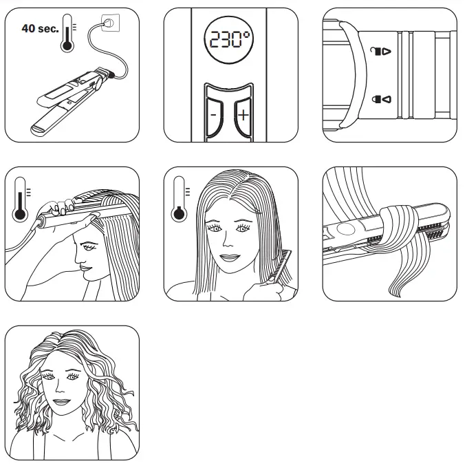Rowenta Creation Digital CF7185F0 Hair Straightener -fig2