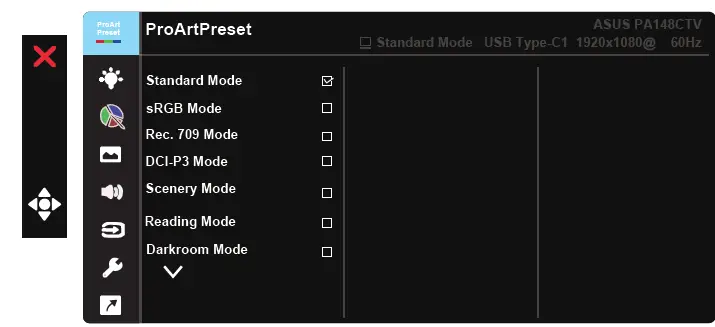 ASUS PA148CTV Series ProArt LCD Monitor fig 12
