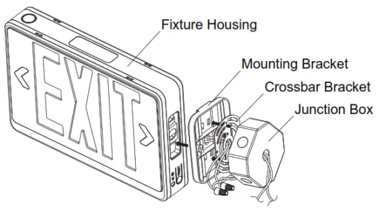 SUPER BRIGHT LEDS XS2 R LED Exit Sign - Fixture Housing
