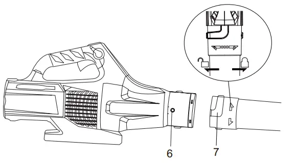 greenworks pro Blower s lock into the positions
