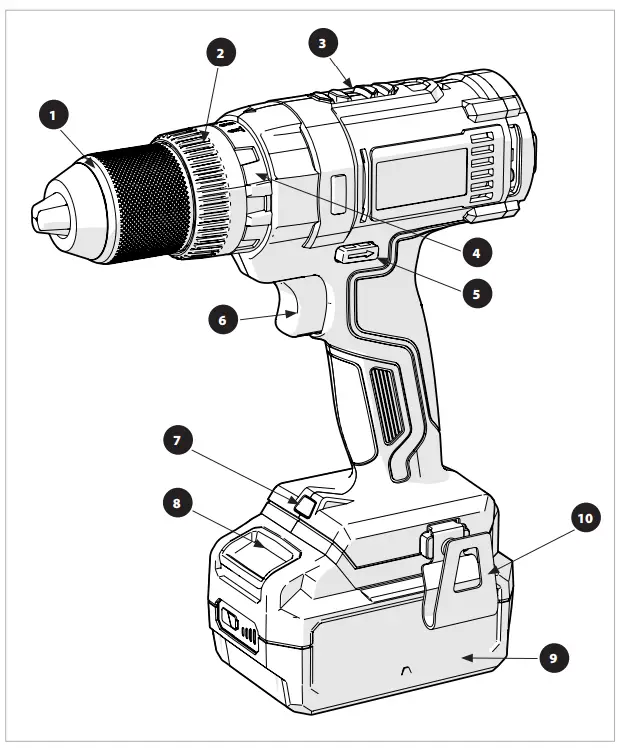 evolution R13CMB Li Cordless Combi Drill Driver - figure 1
