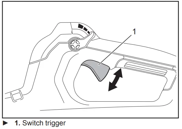 Makita Cordless Blower -. Switch trigger