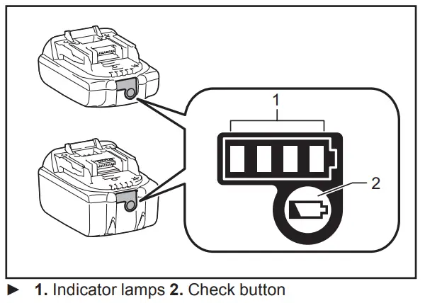 Makita Cordless Blower -. with the indicator
