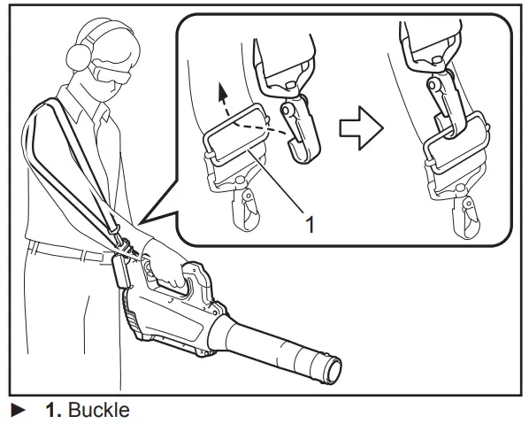 Makita Cordless Blower -Buckle