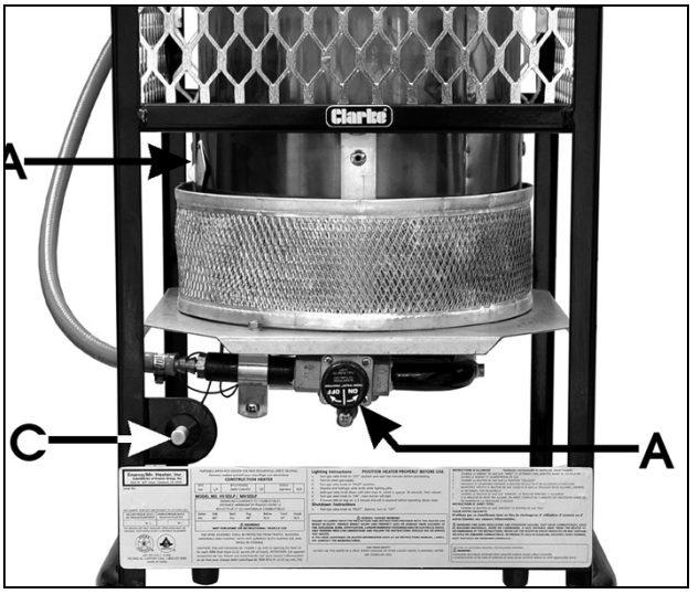 Clarke GRH125 PROPANE GAS HEATER - 2