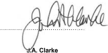 Clarke GRH35 PROPANE GAS HEATER - Sign