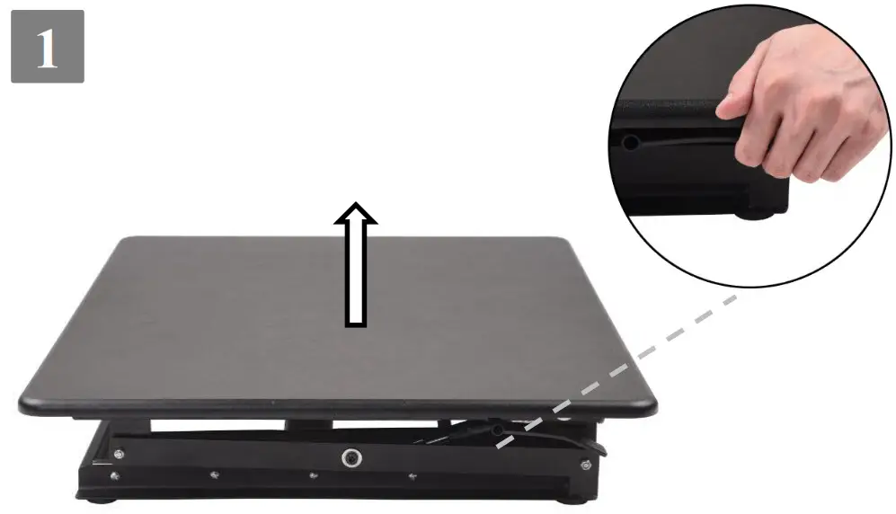 Height Adjustable Computer Desk-- Keep pressing