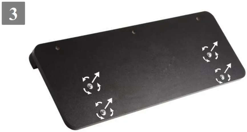 Height Adjustable Computer Desk - screws preinstalled