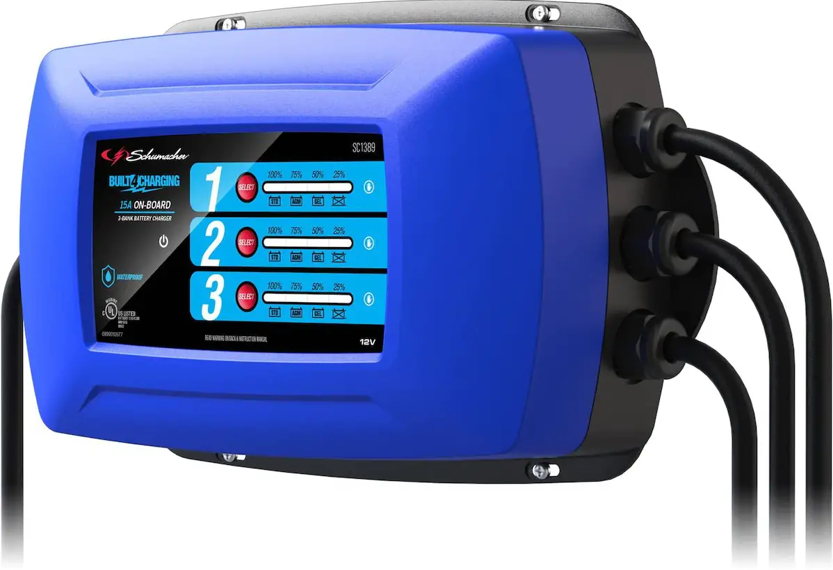 Schumacher 12-Volt 15 Onboard Marine Battery Charger product