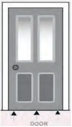 CAL-ROYAL DSR-407 Door Shoes with Rain Drip A