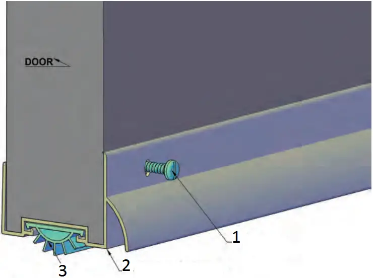 CAL-ROYAL DSR-407 Door Shoes with Rain Drip B
