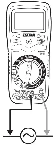 EXTECH Digital Multimeter - AC VOLTAGE MEASUREMENTS