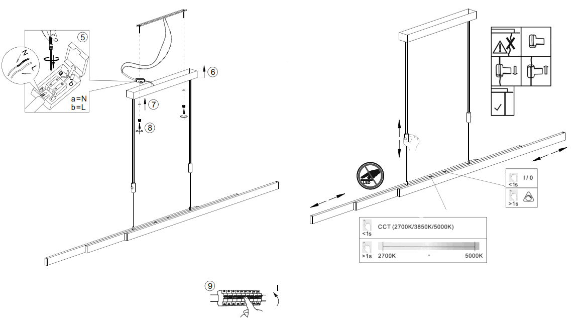 Paul Neuhaus 2568-95 Adriana LED Pendant Light - 6