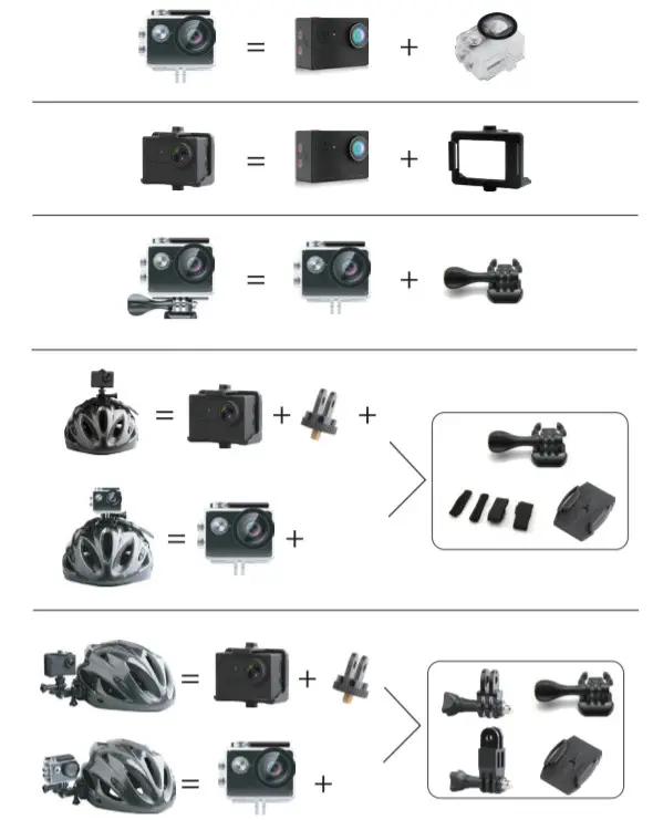 AKASO Action Camera - MOUNTING