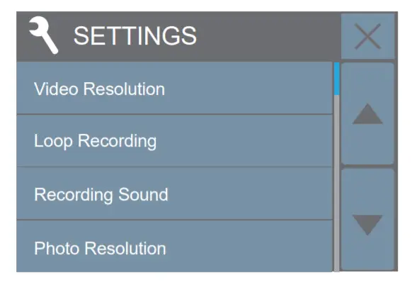AKASO Action Camera - SETTINGS