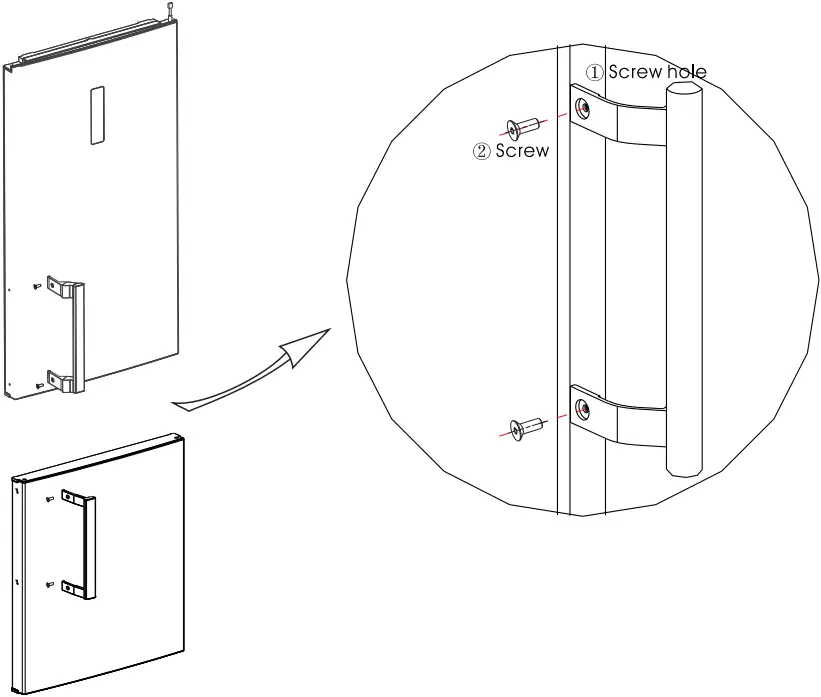 Midea Stainless Steel Frost Free Refrigerator 2.2B