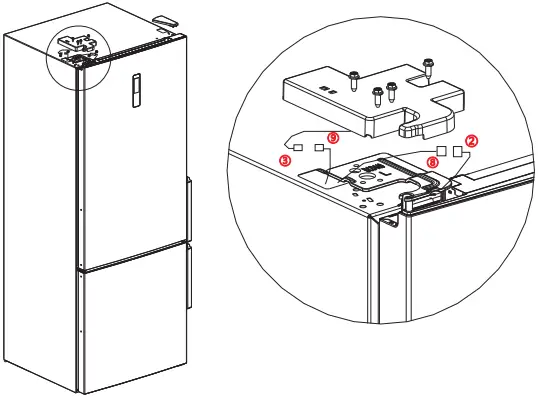 Midea Stainless Steel Frost Free Refrigerator 2.4L