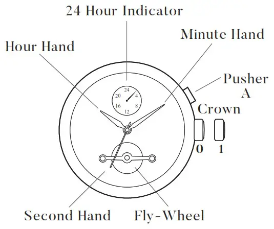 Earnshaw TY603 Display Automatic 3 Hands Timepiece Watch - DISPLAY