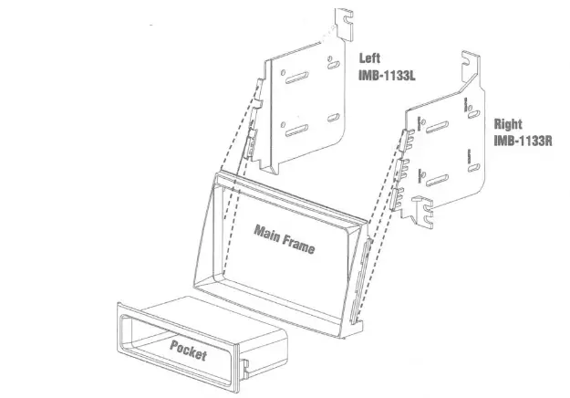 American International HYNK1133 Single and Double DIN Dash Kit 1