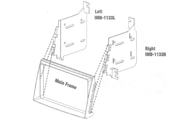 American International HYNK1133 Single and Double DIN Dash Kit 2