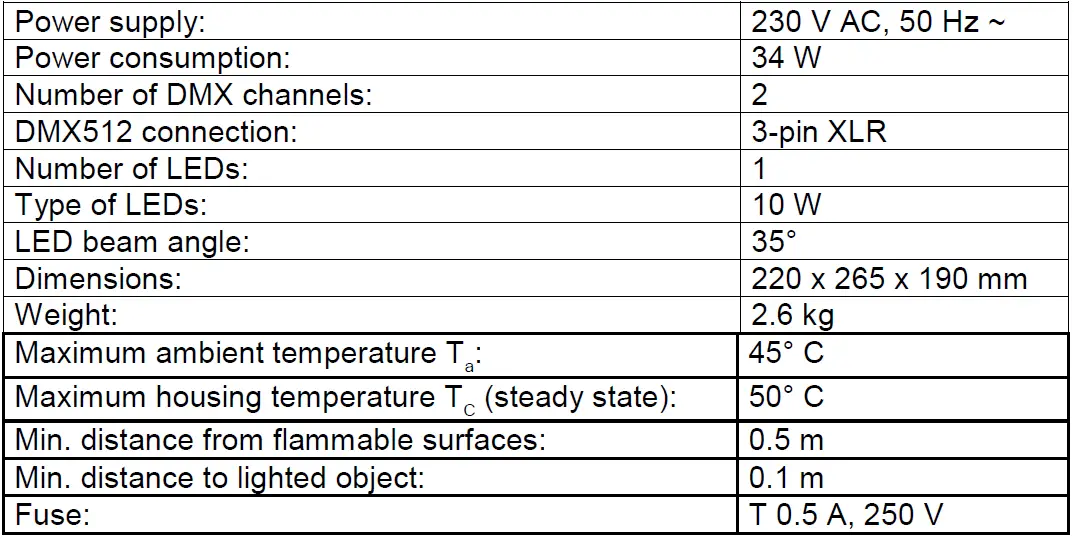 EUROLITE LED WF-10 DMX Water Effect-11