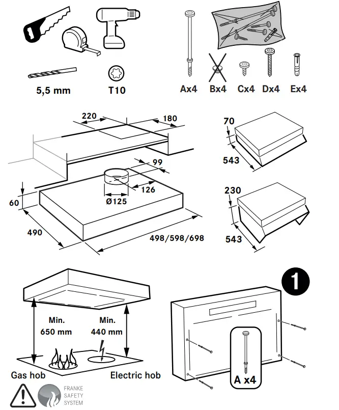 FLEXIT 118689 Facet Kitchen Hood-4