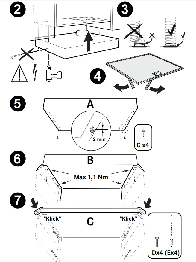 FLEXIT 118689 Facet Kitchen Hood-5