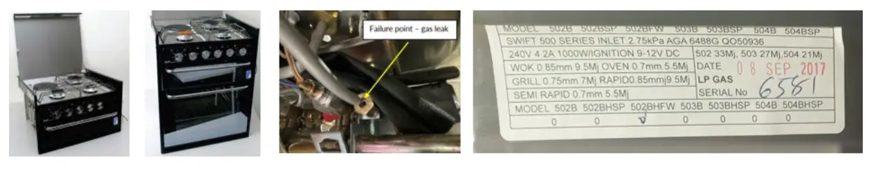 swift 502BHSP 4 Burner Cooktop