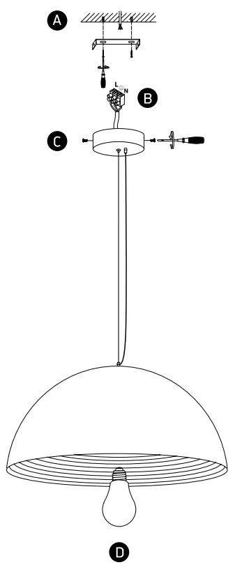 one-LIGHT-63022-Bowl-Shade-Pendant-Lamp-3