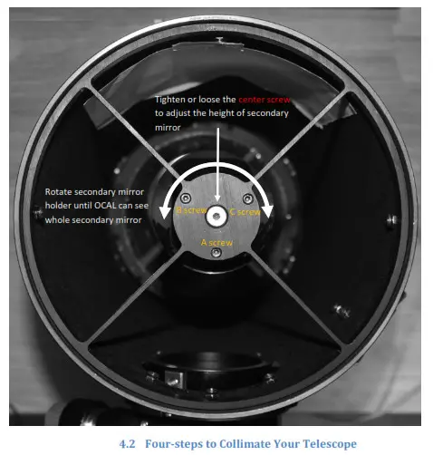 OCAL Electronic Collimator PRO - Four-steps to Collimate Your Telescope