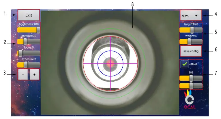 OCAL Electronic Collimator PRO - PRO Version Interface Introduction