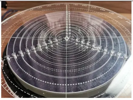 OCAL Electronic Collimator PRO - concentric jig to find the center