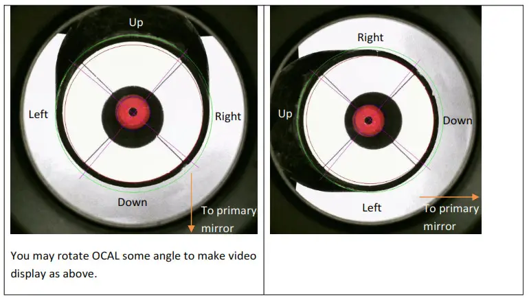OCAL Electronic Collimator PRO - efine Orientation